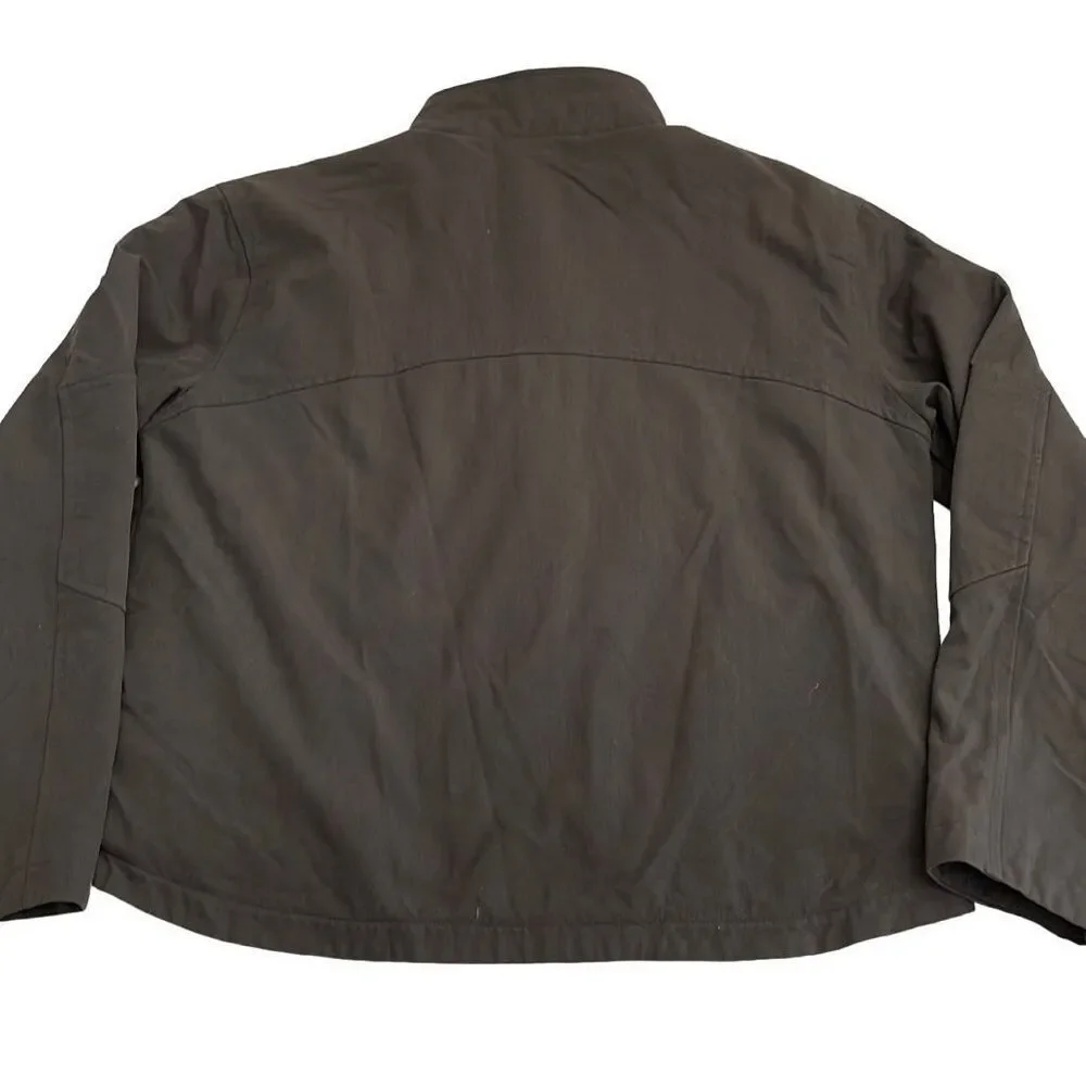 Nearly new! Levi’s SILVERTAB Charcoal Gray Canvas Fleece-Lined Zip Up Work Jacke